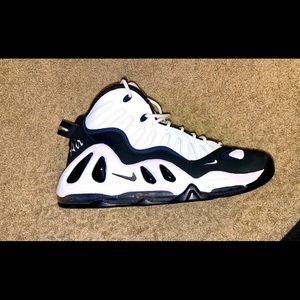 Nike Air max Uptempo 97, no box 📦, white, black, college navy blue.